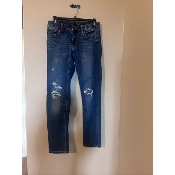 Judy Blue Women’s Size 26 Stretch Skinny Jeans Blue Dark Wash Denim Distressed - Picture 2 of 11